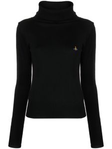 Vivienne Westwood pull à motif Orb brodé - Noir