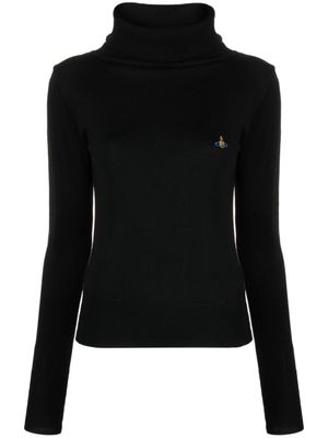 Vivienne Westwood pull à motif Orb brodé - Noir