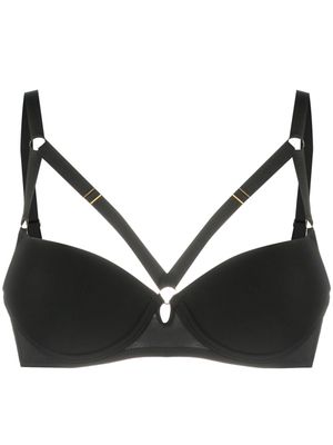 Maison Close soutien-gorge à bretelles multiples - Noir