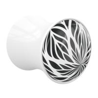 Double Flared Plug met Optical Illusion Acryl Tunnels & Plugs