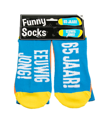 Funny socks 65 jaar