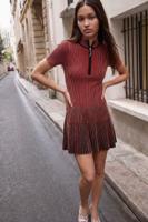 Korte iriserende jurk - RED - S