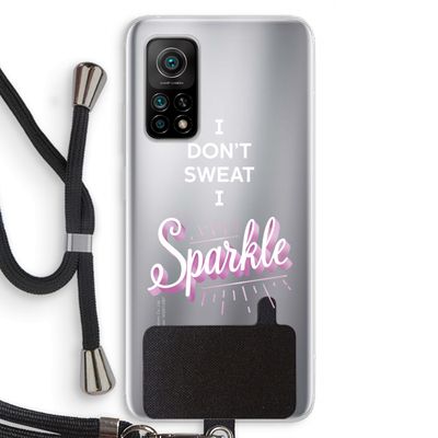 Sparkle quote: Xiaomi Mi 10T 5G Transparant Hoesje met koord