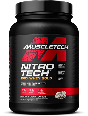 MuscleTech Nitro Tech 100% Whey Gold Cookies and Cream (908 g)