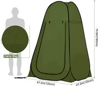 Pop-up 1-Persoons Tent - Groen - 176 x 92 x 92cm