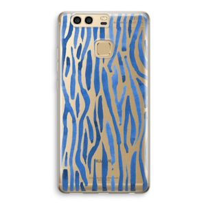 Blauwe nerven: Huawei P9 Transparant Hoesje