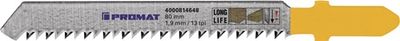 Promat Decoupeerzaagblad | totale lengte 80 mm | tandverdeling 1,9 mm | BIM | 5 stuks / kaart - 4000814648 - 4000814648