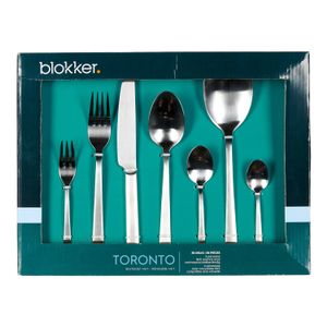 Blokker Toronto bestekset - 38-delig - 6 persoons - mat