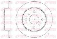 Remschijf REMSA, Remschijftype: Massief, Diameter (mm)258mm, Inbouwplaats: Achteras, u.a. fÃ¼r Nissan, Fiat, Abarth