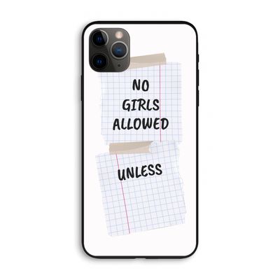 No Girls Allowed Unless: iPhone 11 Pro Max Biologisch afbreekbaar hoesje