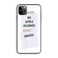 No Girls Allowed Unless: iPhone 11 Pro Max Biologisch afbreekbaar hoesje