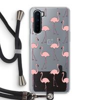 Anything Flamingoes: OnePlus Nord Transparant Hoesje met koord