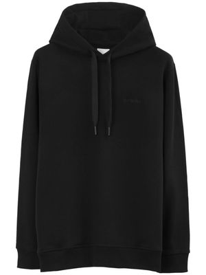 Burberry hoodie en coton à motif Check-EKD - Noir
