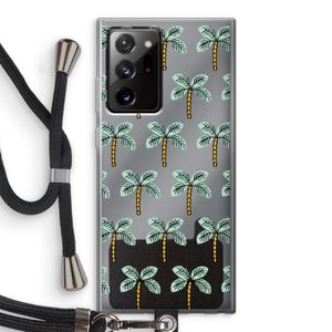 Paradise: Samsung Galaxy Note 20 Ultra / Note 20 Ultra 5G Transparant Hoesje met koord