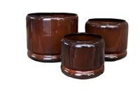 Pot Rickard Bruin L 26x31cm - Buitengewoon de boet