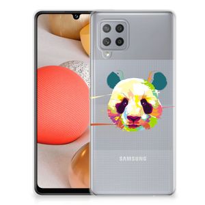 Samsung Galaxy A42 Telefoonhoesje met Naam Panda Color
