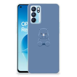 OPPO Reno6 5G Telefoonhoesje met Naam Baby Rhino