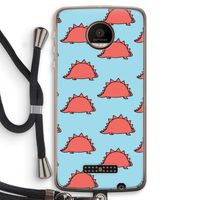 Dinosawrr: Motorola Moto Z Force Transparant Hoesje met koord