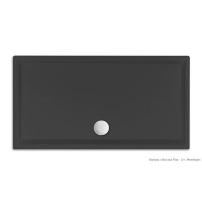 Xenz Mariana douchebak - 120x80x7 - Acryl - ebony 6839-29