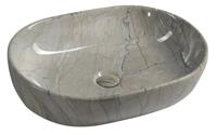 Keramische Opbouw Waskom Sapho Dalma 59x42 cm Grijs