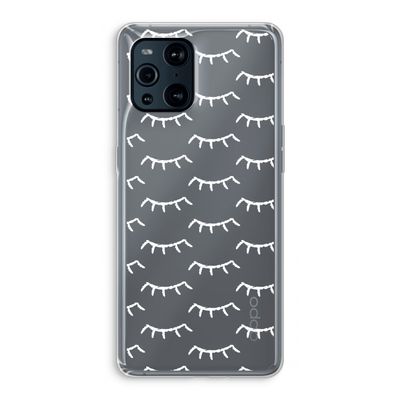 Wimpers: Oppo Find X3 Transparant Hoesje