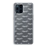 Wimpers: Oppo Find X3 Transparant Hoesje