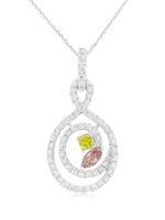 HYT Jewelry collier en or 18ct et platine serti de diamants - Argent