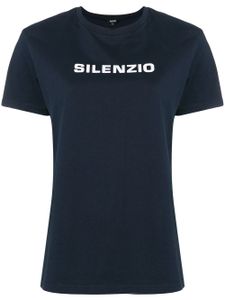 ASPESI t-shirt imprimé Silenzio - Bleu