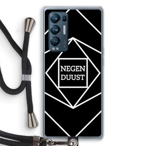 Negenduust geometrisch: Oppo Find X3 Neo Transparant Hoesje met koord