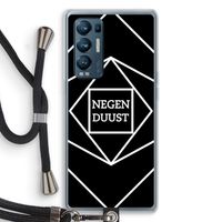 Negenduust geometrisch: Oppo Find X3 Neo Transparant Hoesje met koord