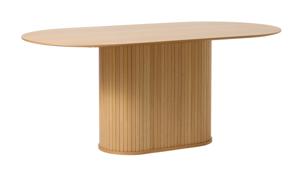 Eettafel Nola Ovaal Naturel Eiken 95x180cm - Giga Living