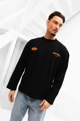 Equalité Stay Equal Longsleeve Heren Zwart/Oranje - Maat XS - Kleur: ZwartOranje | Soccerfanshop