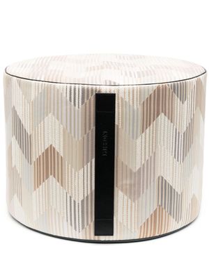 Missoni Home tabouret à motif zig-zag - Tons neutres