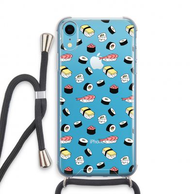 Sushi time: iPhone XR Transparant Hoesje met koord