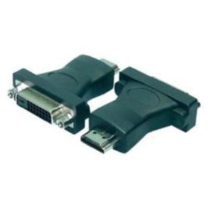 LogiLink HDMI to DVI Adapter HDMI 19-pin female DVI-D (24+1) male Zwart kabeladapter/verloopstukje -