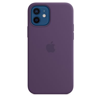 Apple iPhone 12 / 12 Pro Silicone Back Cover met MagSafe Amethist