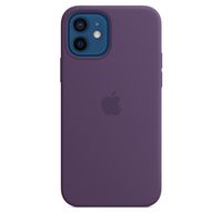 Apple iPhone 12 / 12 Pro Silicone Back Cover met MagSafe Amethist - thumbnail