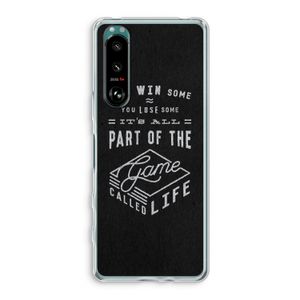 Life: Sony Xperia 5 III Transparant Hoesje