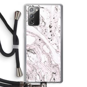 Mengelmoes: Samsung Galaxy Note 20 / Note 20 5G Transparant Hoesje met koord
