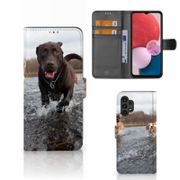 Samsung Galaxy A13 (4G) Telefoonhoesje met Pasjes Honden Labrador