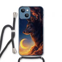 Night Guardian: iPhone 13 mini Transparant Hoesje met koord