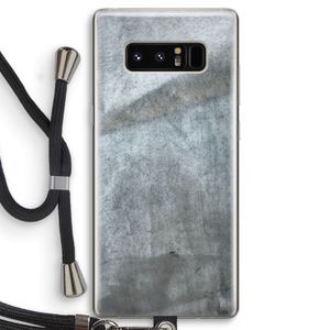 Grey Stone: Samsung Galaxy Note 8 Transparant Hoesje met koord
