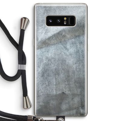 Grey Stone: Samsung Galaxy Note 8 Transparant Hoesje met koord