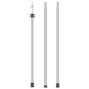VidaXL Luifelstok telescopisch 102-260 cm aluminium