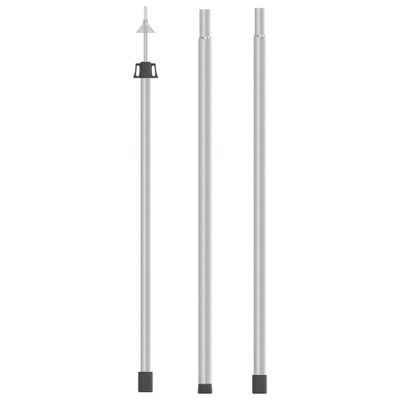 VidaXL Luifelstok telescopisch 102-260 cm aluminium