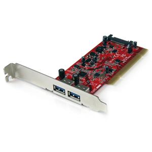 StarTech.com 2-poorts PCI SuperSpeed USB 3.0-adapterkaart met SATA-voeding