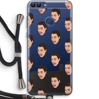 Ugly Cry Call: Huawei P Smart (2018) Transparant Hoesje met koord