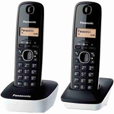 Panasonic KX-TG1612FRW Duo draadloos antwoordapparaat Zwart Wit