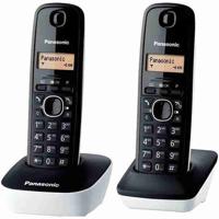 Panasonic KX-TG1612FRW Duo draadloos antwoordapparaat Zwart Wit