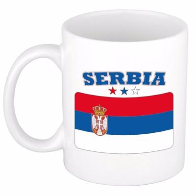 Koffie mok - Servie - vlag print - 300 ml - wit - keramiek - Supporters - Landen - Beker Koffie mok - Servie - vlag print - 300 ml - wit - keramiek - Supporters - Landen - Beker